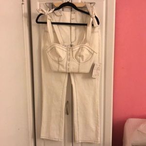 Bebe two piece set-bustier and pants